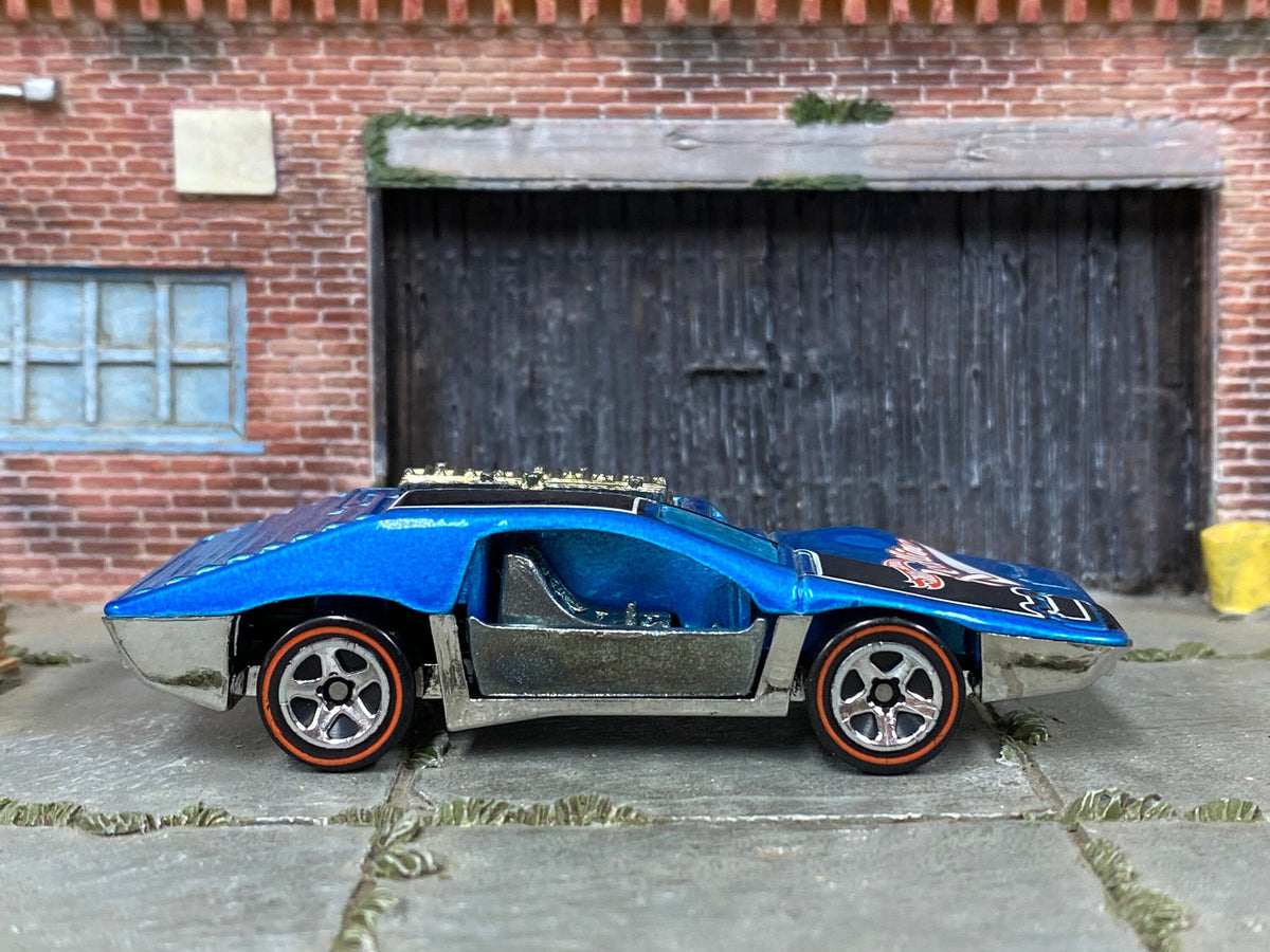Loose Hot Wheels Side Kick – Blue & Black Toy Car