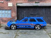 Loose Hot Wheels - Nissan Maxima Drift Car - Blue and Red — view 3