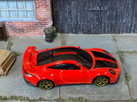 Loose Hot Wheels - Porsche 911 GT3 - Red and Black — view 2