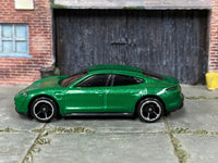 Loose Hot Wheels - Porsche Taycan Turbo S - Green — view 3