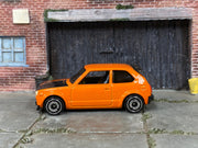 Loose Hot Wheels - 1973 Honda Civic Custom - Orange and Black — view 3