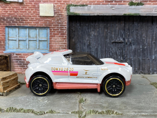 Loose Hot Wheels - Hi-Beam - White and Pink Tokyo 2020 Olympics