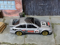 Loose Hot Wheels - 1987 Ford Sierra Cosworth - Silver and Black 87 — view 2