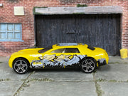 Loose Hot Wheels - Cadillac V-16 - Yellow Graphiti — view 3