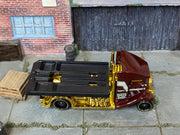Loose Hot Wheels - Fast Bed Hauler Car Hauler - Burgundy and Gold — view 2
