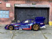 Loose Hot Wheels - Mustang Funny Car Dragster - Blue Slick Livery — view 3