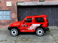 Loose Hot Wheels - Mitsubishi Pajero Evolution - Red — view 3