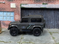 Loose Hot Wheels - Land Rover Defender 90 - Gray — view 3