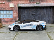 Loose Hot Wheels - Pininfarina Battista - White with Graphics — view 3