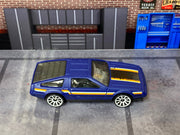Loose Hot Wheels - DMC Delorean - Dark Blue and Black — view 2