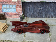 Loose Hot Wheels - Batmobile - Burgundy — view 2