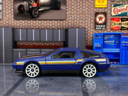 Loose Hot Wheels - DMC Delorean - Dark Blue and Black — view 3