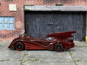 Loose Hot Wheels - Batmobile - Burgundy — view 3