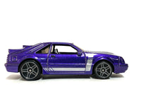 Loose Hot Wheels - 1984 Ford Mustang SVO - Purple and Silver