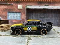 Loose Hot Wheels - Mazda RX-3 - Black, Green and Yellow 3 — view 3