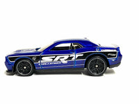 Loose Hot Wheels - 2015 Dodge Challenger SRT Demon - Blue and Black SRT — view 3