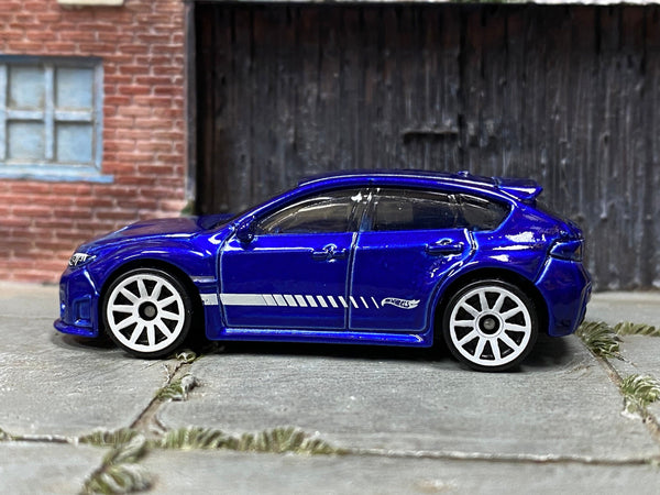 Loose Hot Wheels - Subaru WRX STI - Blue and White