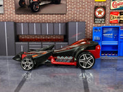Loose Hot Wheels - Preying Menace - Black and Red with Flames — view 3