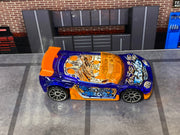 Loose Hot Wheels - Trak Tune - Blue and Orange