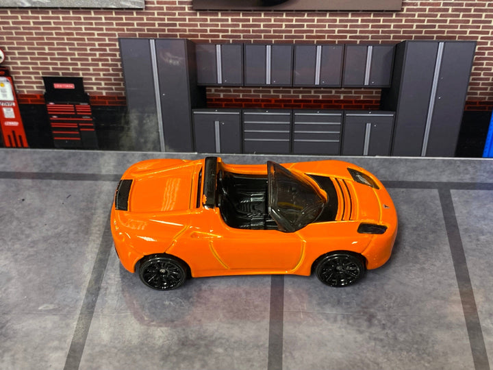 Loose Hot Wheels - Tesla Roadster - Orange — view 2