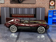 Loose Hot Wheels - Jaguar D-Type - Dark Red and Gold Huffman Hawks