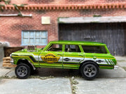 Loose Hot Wheels - 1964 Chevy Nova Station Wagon Gasser - Southeast Gassers Satin Green Livery