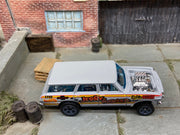 Loose Hot Wheels - 1964 Chevy Nova Station Wagon Gasser - Jerry Rigged Primer Gray Livery