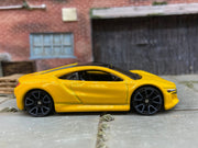 Loose Hot Wheels 2017 Acura NSX - Yellow — view 3