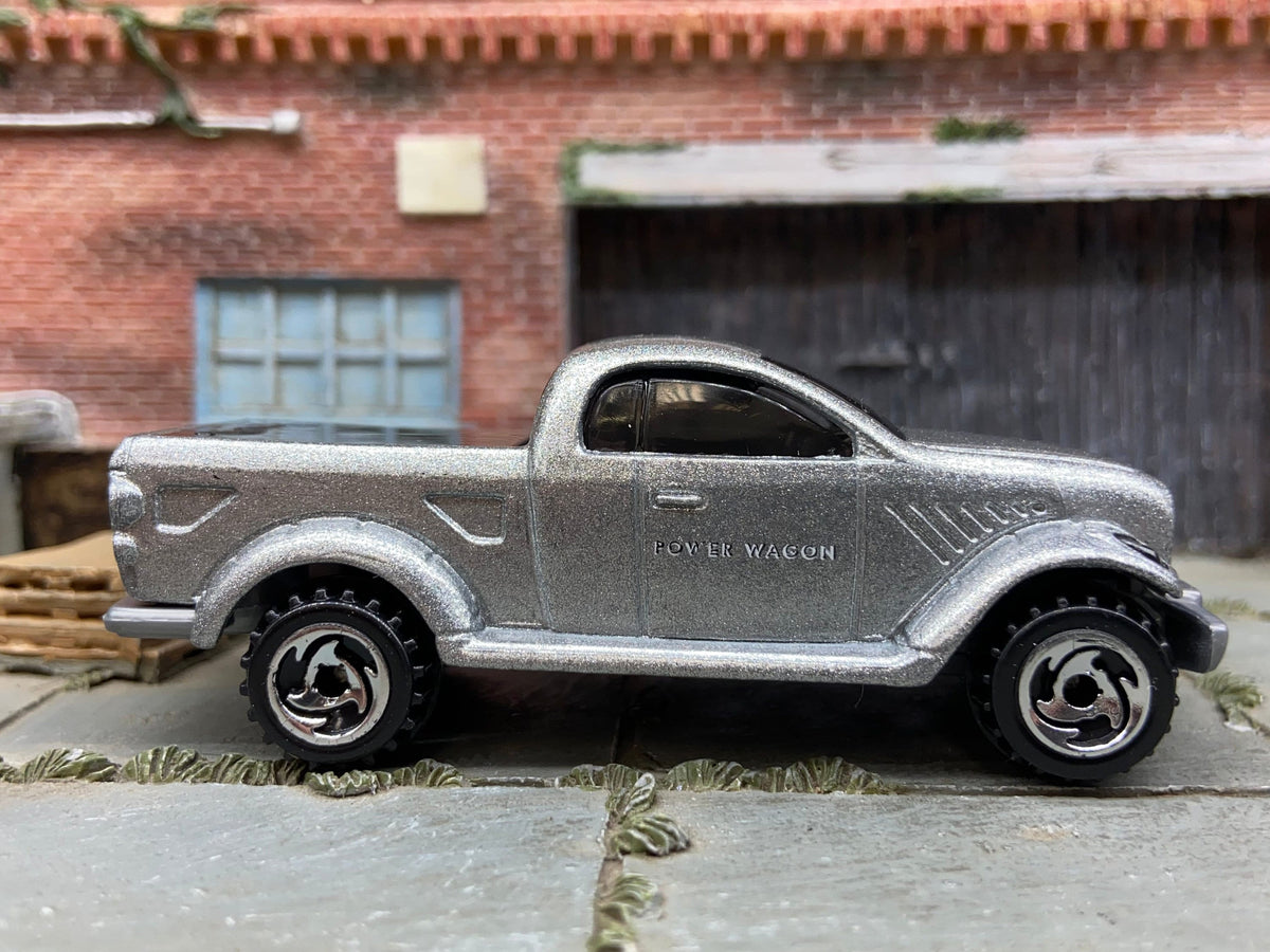 Loose Hot Wheels Dodge Power Wagon 4x4 Truck In Silver