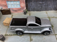 Loose Hot Wheels Dodge Power Wagon 4x4 Truck In Silver — view 2