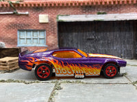 Loose Hot Wheels: 1971 Ford Mustang Drag Car - Purple — view 3