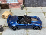 Loose Hot Wheels Chevy Corvette C7 Z06 Convertible Dressed in Dark Blue — view 2