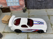 Loose Hot Wheels - Dodge Viper SRT10 ACR - White, Blue and Red Checkered — view 2