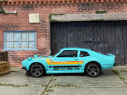 Loose Hot Wheels - Custom Ford Maverick - Light Blue and Black — view 3