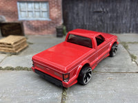 Loose Hot Wheels - 1991 GMC Syclone Pick Up Truck - Red — view 2