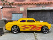 Hot Wheels 1950 Ford Shoe Box Dressed in Yellow with Flames
