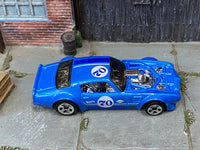 Loose Hot Wheels - 1970 Pontiac Firebird - Blue — view 2