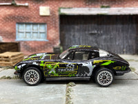 Loose Hot Wheels - Chevy Corvette Stingray - Black and Green Extreme Rides Livery — view 3