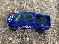 Loose Hot Wheels - 2015 Ford F150 4X4 Truck - Blue K&N Filters Livery — view 2