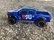Loose Hot Wheels - 2015 Ford F150 4X4 Truck - Blue K&N Filters Livery — view 3
