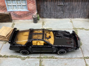 Loose Hot Wheels - Knight Rider KITT Super Pursuit Mode TV Series Car - Black — view 2