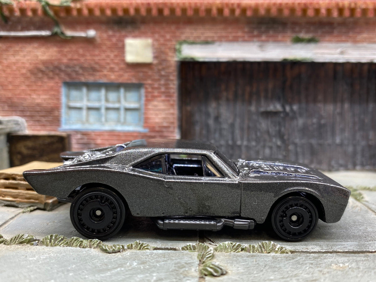 Loose Hot Wheels - Batman Batmobile Gotham Version - Dark Gray