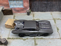 Loose Hot Wheels - Batman Batmobile Gotham Version - Dark Gray — view 2