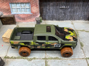 Loose Hot Wheels - 2019 Chevy Silverado Trail Boss LT - Green Camo — view 2