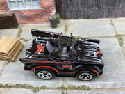 Loose Hot Wheels - Batman Batmobile 60's TV Series Car TOON'D - Black and Red — view 2