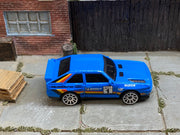 Loose Hot Wheels - 1984 Audi Sport Quattro - Blue #1 Race Livery — view 2