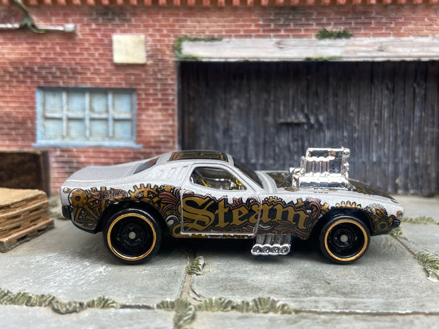 Loose Hot Wheels - Rodger Dodger - Gray, Black and Gold