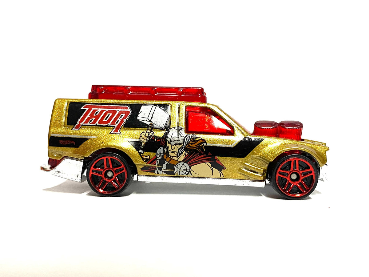 Loose Hot Wheels - Time Shifter - Gold and Black Thor
