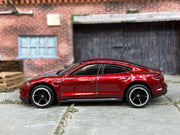 Loose Hot Wheels - Porsche Taycan Turbo 3 - Dark Red — view 3