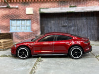 Loose Hot Wheels - Porsche Taycan Turbo 3 - Dark Red — view 3